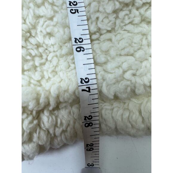 Weatherproof Vintage Cream Sherpa Fleece 1/2 Zip Pullover Women’s Sz M Cozy - Picture 12 of 15